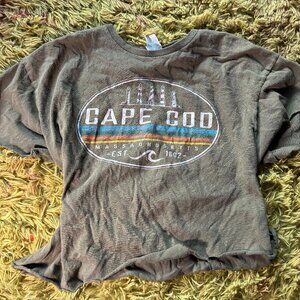 cropped green cape cod top